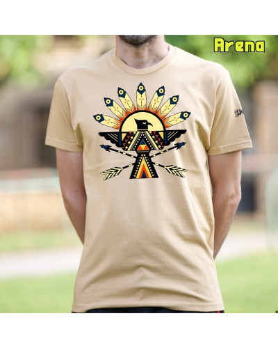Camiseta Hombre Manga Corta-Navajo VerdeBotella