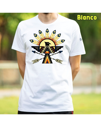 Camiseta Hombre Manga Corta-Navajo VerdeBotella