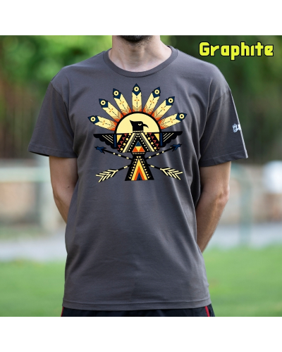 Camiseta Hombre Manga Corta-Navajo VerdeBotella