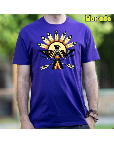 Camiseta Hombre Manga Corta-Navajo VerdeBotella