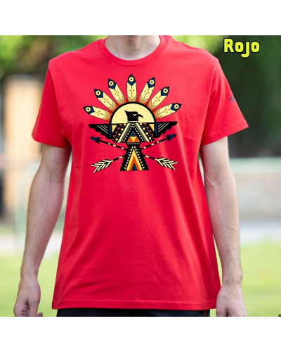 Camiseta Hombre Manga Corta-Navajo VerdeBotella