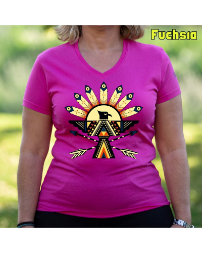 Camiseta Mujer Manga Corta-Navajo VerdeBotella
