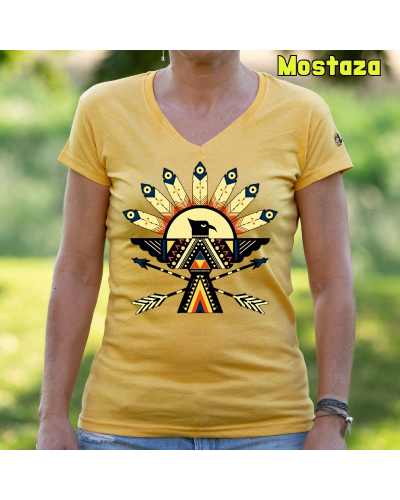 Camiseta Mujer Manga Corta-Navajo VerdeBotella