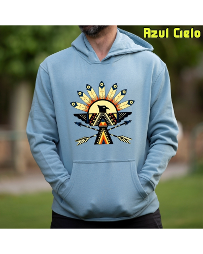 Sudadera Hombre Capucha-Navajo VerdeBotella