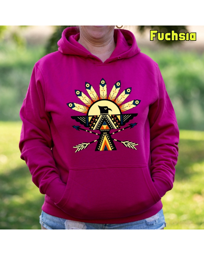 Sudadera Mujer Capucha-Navajo Pistacho