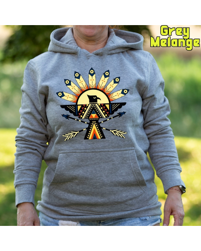 Sudadera Mujer Capucha-Navajo Pistacho