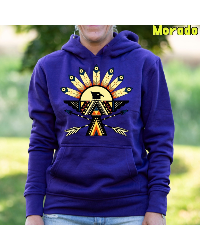 Sudadera Mujer Capucha-Navajo Pistacho