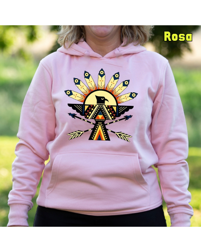 Sudadera Mujer Capucha-Navajo Pistacho