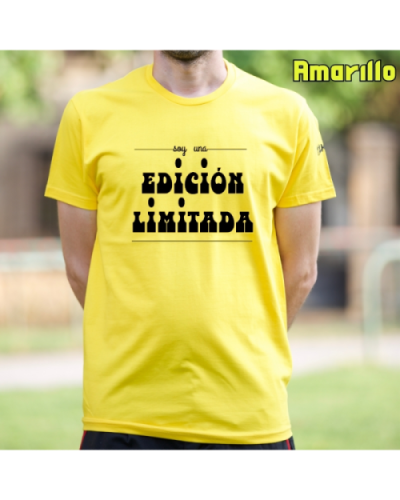 Camiseta Hombre Manga Corta-Edición Limitada Amarillo