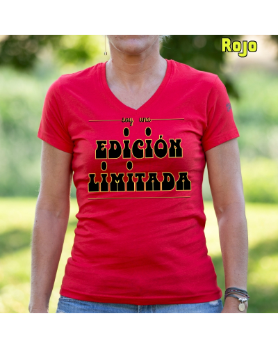 Camiseta Mujer Manga Corta-Edición Limitada Turquesa