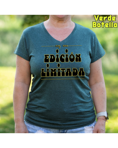 Camiseta Mujer Manga Corta-Edición Limitada Turquesa