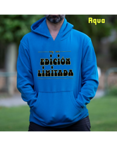 Sudadera Hombre Capucha-Edición Limitada Aqua