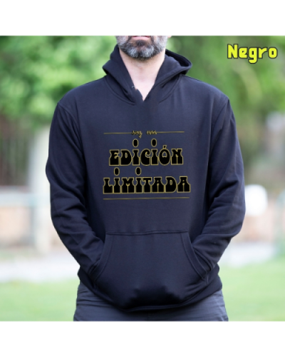 Sudadera Hombre Capucha-Edición Limitada Negro