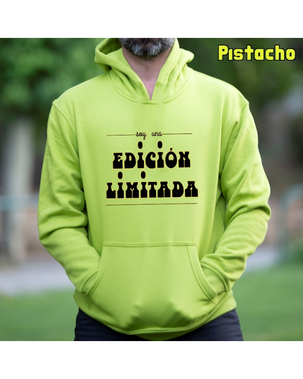 Sudadera Hombre Capucha-Edición Limitada Pistacho