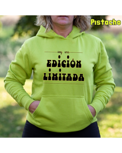 Sudadera Mujer Capucha-Edición Limitada Pistacho
