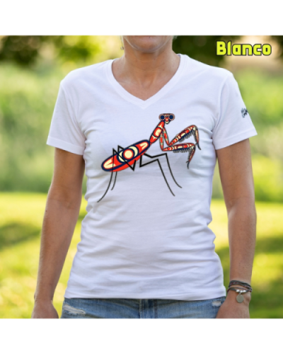 Camiseta Mujer Manga Corta-Amantis Blanco