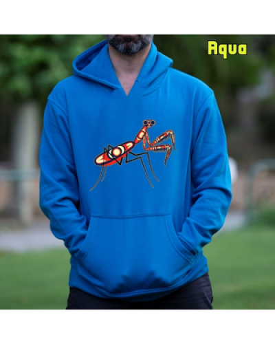 Sudadera Hombre Capucha-Amantis Aqua