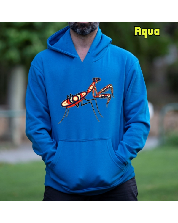 Sudadera Hombre Capucha-Amantis Aqua