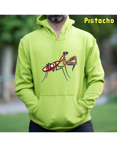 Sudadera Hombre Capucha-Amantis Pistacho