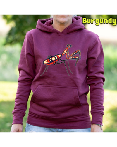 Sudadera Mujer Capucha-Amantis Burgundy