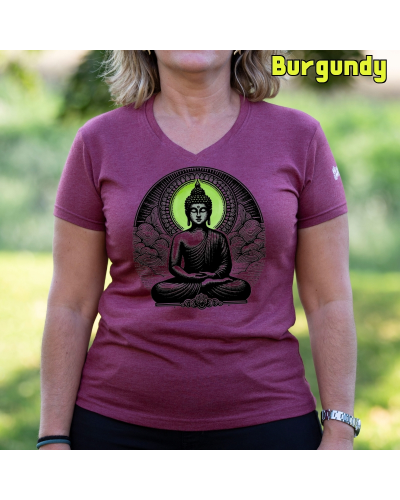 Camiseta Mujer Manga Corta-Buda Lavanda