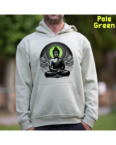 Sudadera Hombre Capucha-Buda Rojo