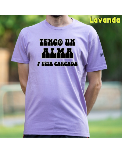 Camiseta Hombre Manga Corta-Alma Cargada Turquesa