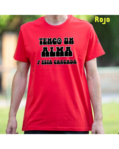 Camiseta Hombre Manga Corta-Alma Cargada Turquesa