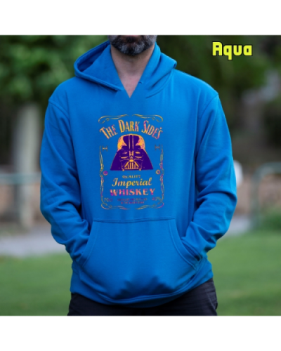 Sudadera Hombre Capucha-Imperial Whiskey Aqua