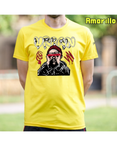 Camiseta Hombre Manga Corta-Urban Amarillo