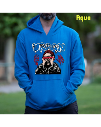 Sudadera Hombre Capucha-Urban Aqua