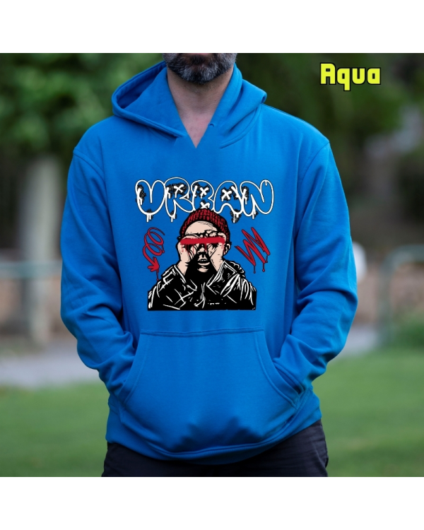 Sudadera Hombre Capucha-Urban Aqua