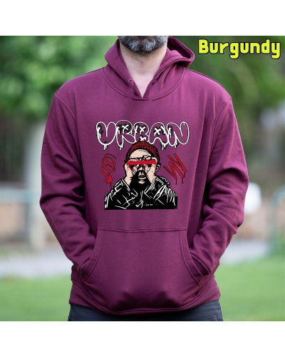 Sudadera Hombre Capucha-Urban Negro