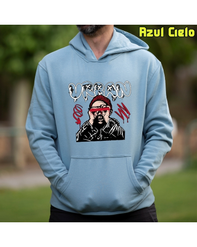 Sudadera Hombre Capucha-Urban Negro