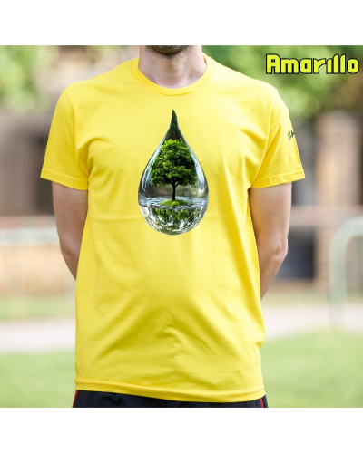 Camiseta Hombre Manga Corta-Gota KellyGreen