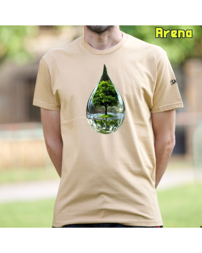 Camiseta Hombre Manga Corta-Gota KellyGreen