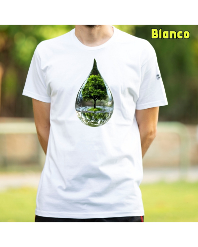 Camiseta Hombre Manga Corta-Gota KellyGreen