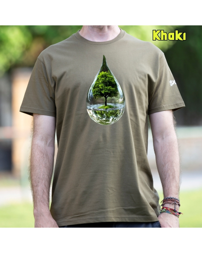 Camiseta Hombre Manga Corta-Gota KellyGreen