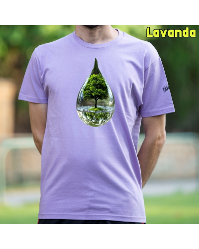 Camiseta Hombre Manga Corta-Gota KellyGreen
