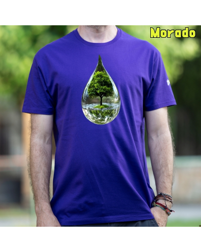 Camiseta Hombre Manga Corta-Gota KellyGreen