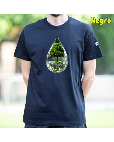 Camiseta Hombre Manga Corta-Gota KellyGreen