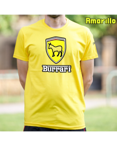 Camiseta Hombre Manga Corta-Burrari Amarillo