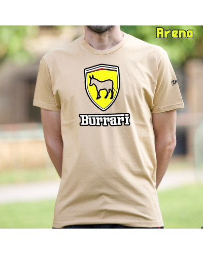 Camiseta Hombre Manga Corta-Burrari Rojo