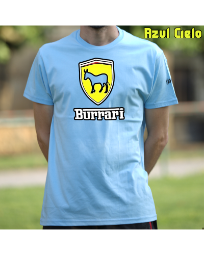 Camiseta Hombre Manga Corta-Burrari Rojo