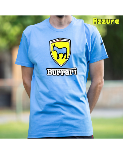 Camiseta Hombre Manga Corta-Burrari Rojo