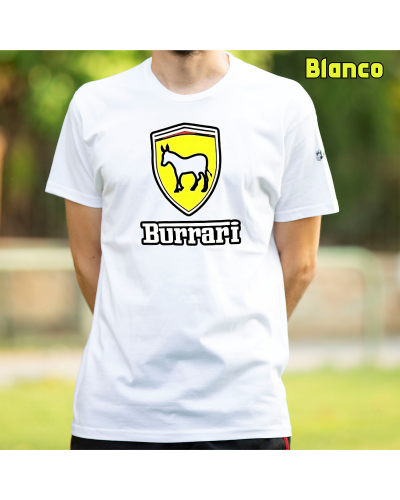 Camiseta Hombre Manga Corta-Burrari Rojo