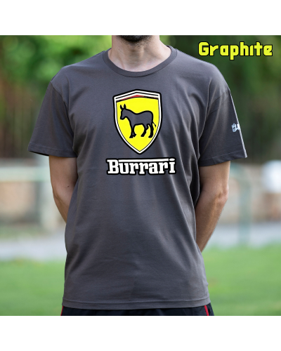 Camiseta Hombre Manga Corta-Burrari Rojo