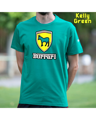 Camiseta Hombre Manga Corta-Burrari Rojo