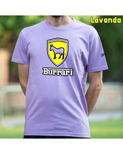 Camiseta Hombre Manga Corta-Burrari Rojo
