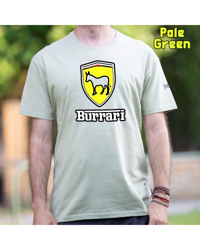 Camiseta Hombre Manga Corta-Burrari Rojo